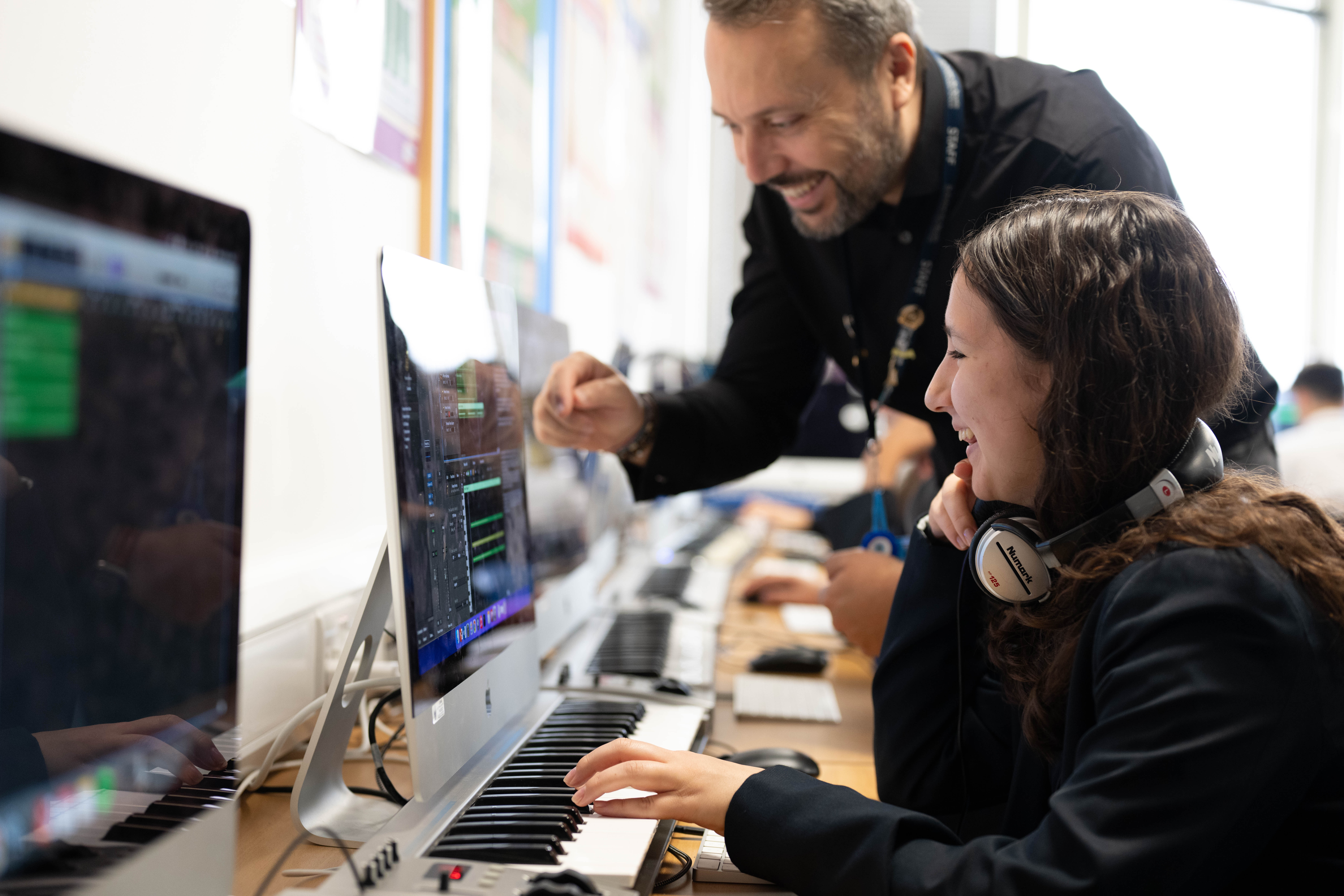 Student in classroom